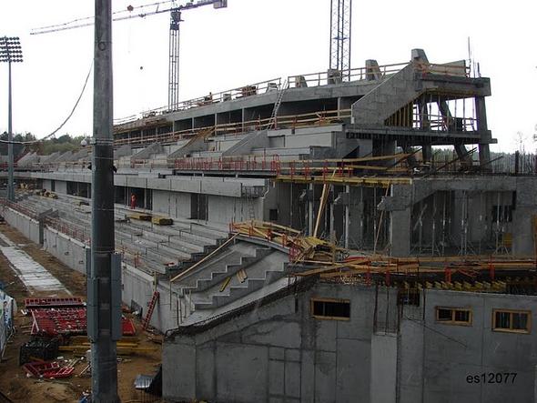 Stadion Miejski w Białymstoku - budowa
