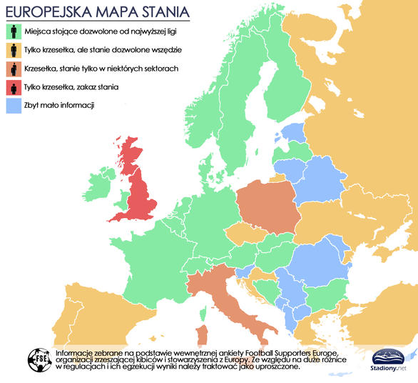 Europejska mapa stania