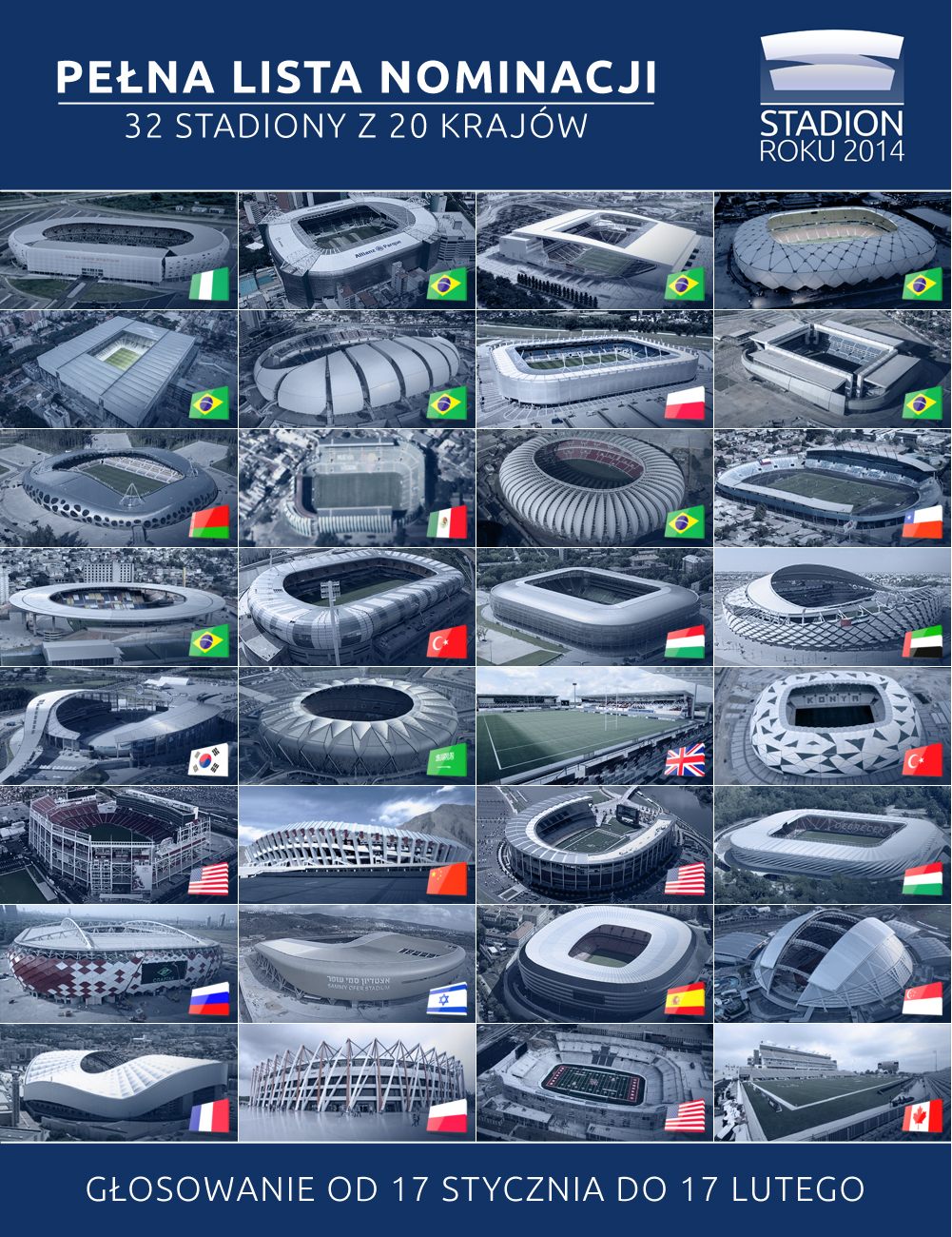 Nominacje - Stadion Roku 2014