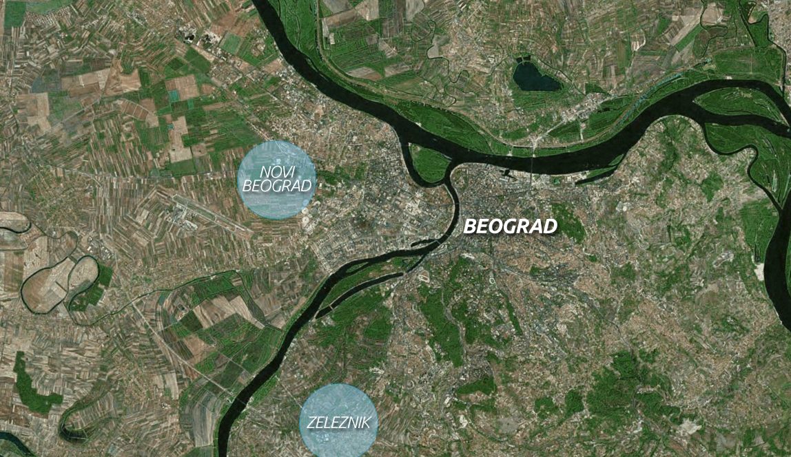 Belgrade map