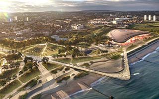 Szkocja: Projekt stadionu przy plaży pełen korzyści