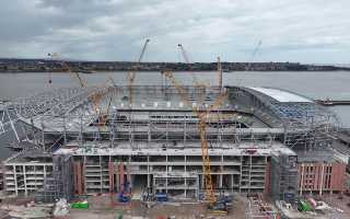 Anglia: Raport z budowy Everton Stadium
