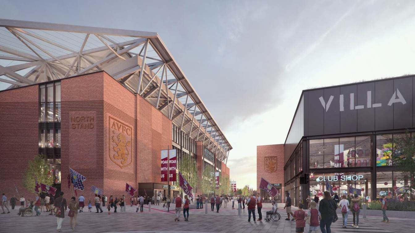 Projekt stadionu Villa Park 