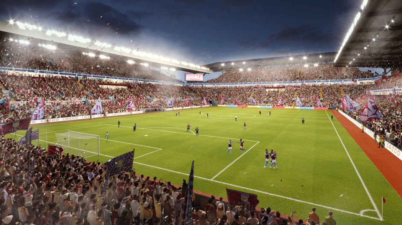 Projekt stadionu Villa Park 