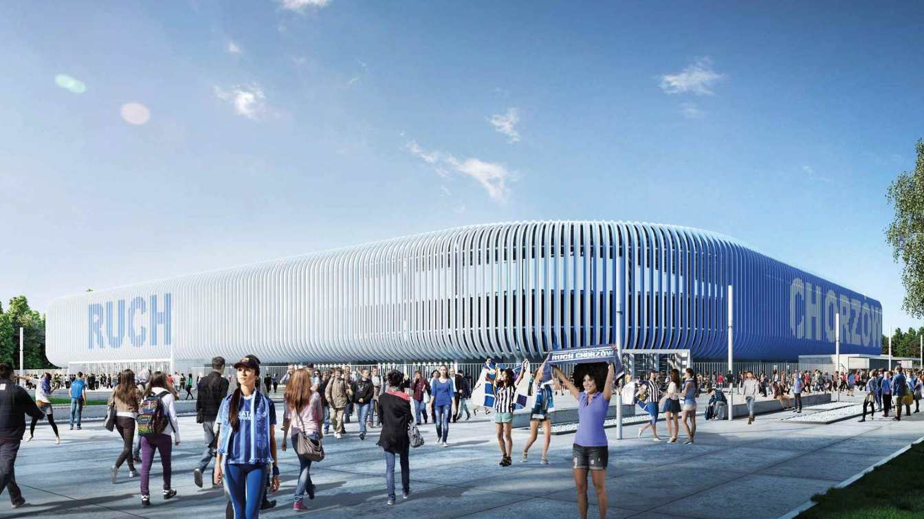 Projekt stadionu Ruchu Chorzów