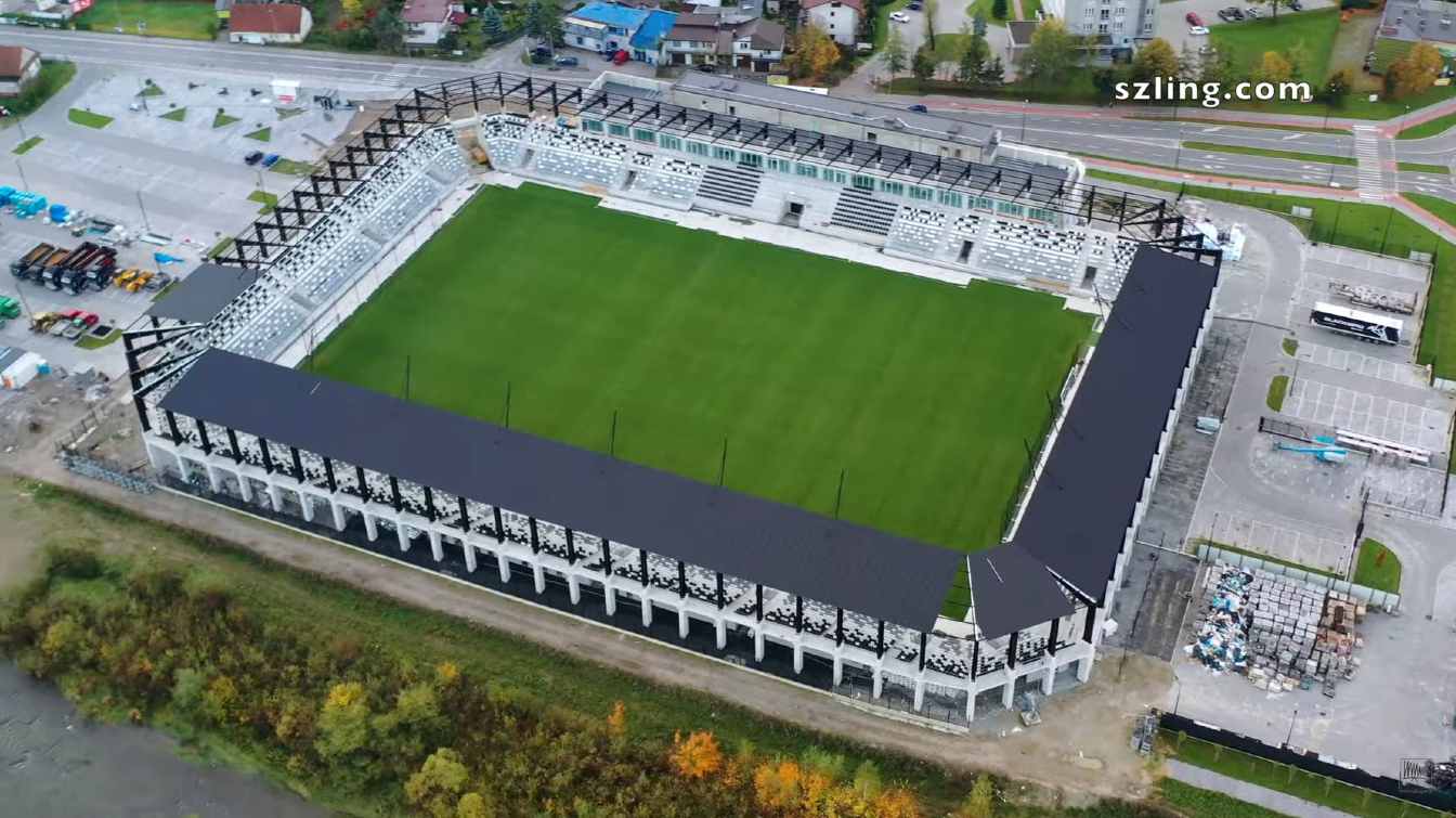 Budowa stadionu Sandecji