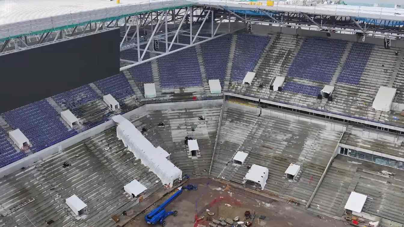 Everton Stadium w budowie