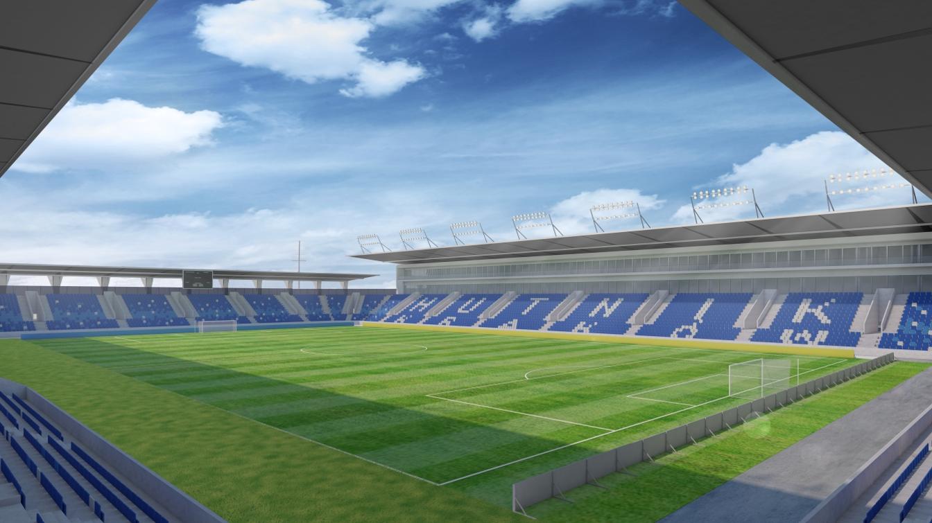 Najnowszy projekt stadionu Hutnika Kraków