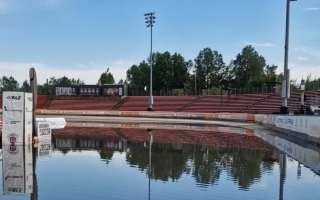 Gniezno: Stadion Startu całkowicie zalany. Co z meczem?