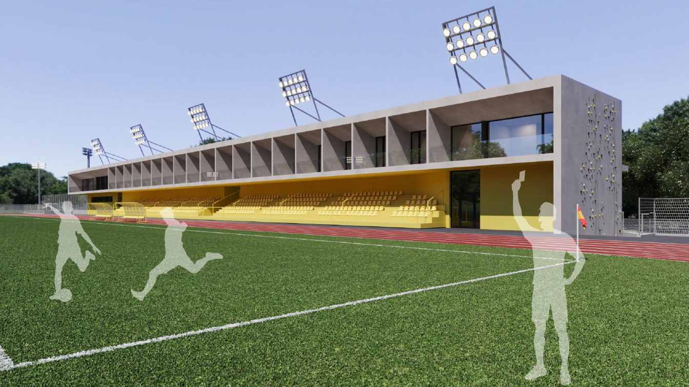 Projekt stadionu Włoszczowa