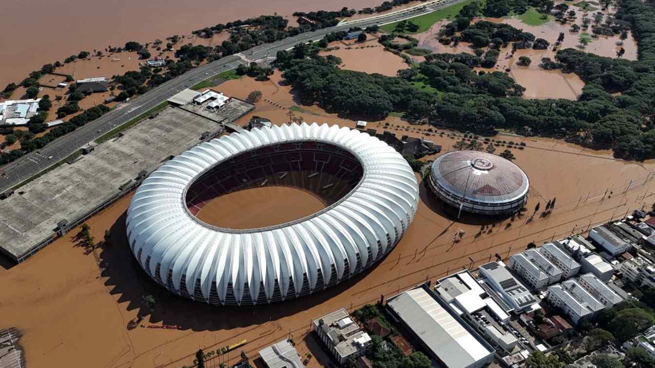 Powódź na Estádio Beira-Rio