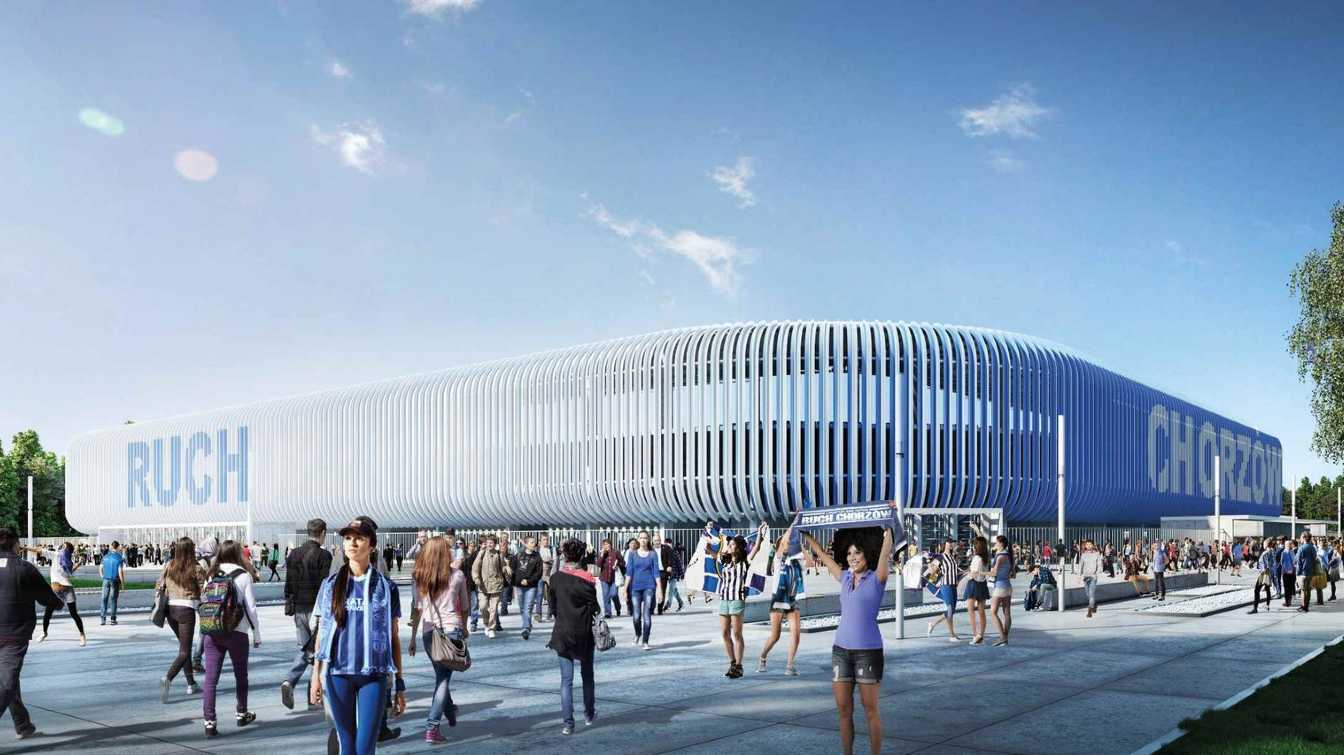 Projekt stadionu Ruchu Chorzów