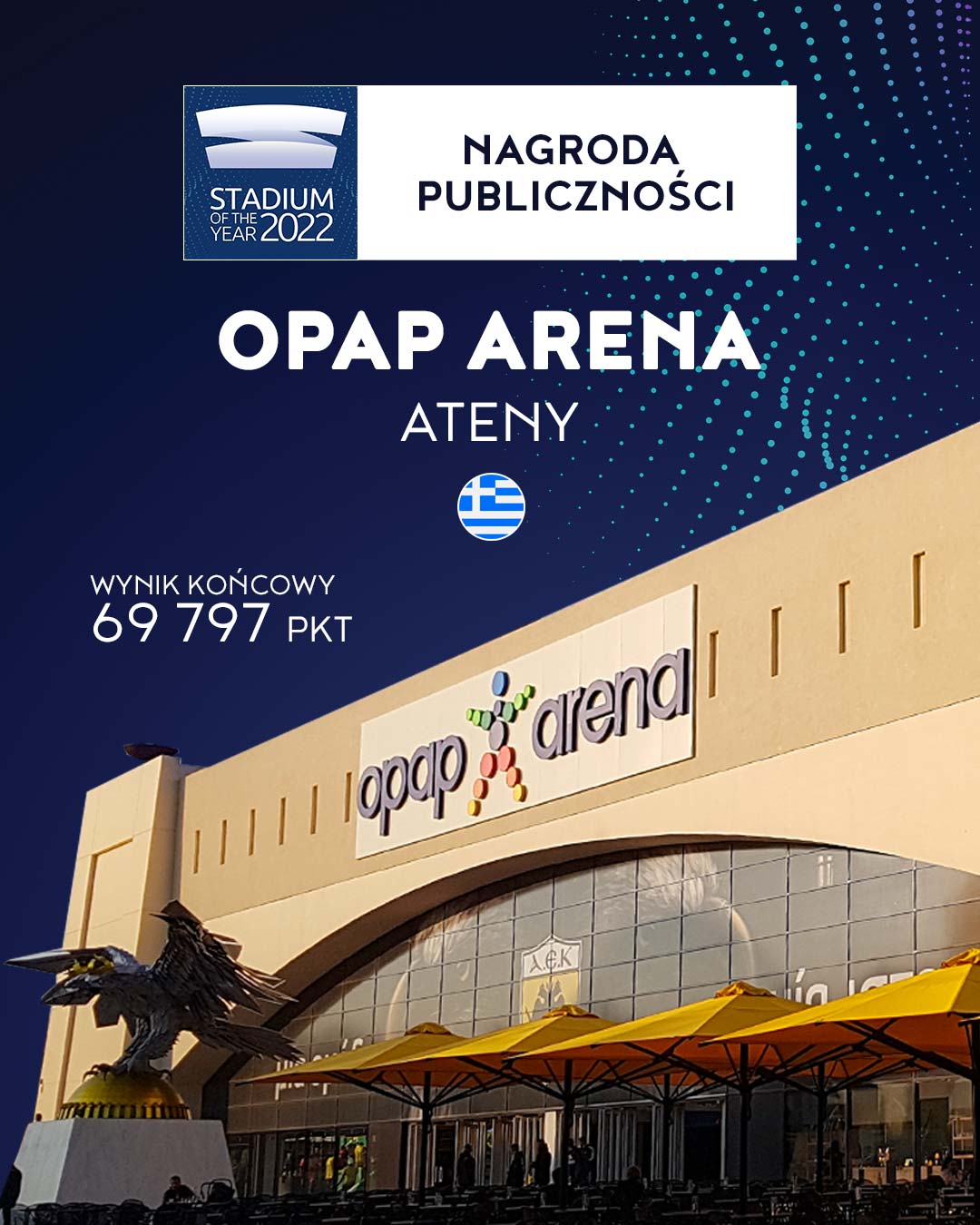 OPAP Arena - winner of Stadium of the Year 2022