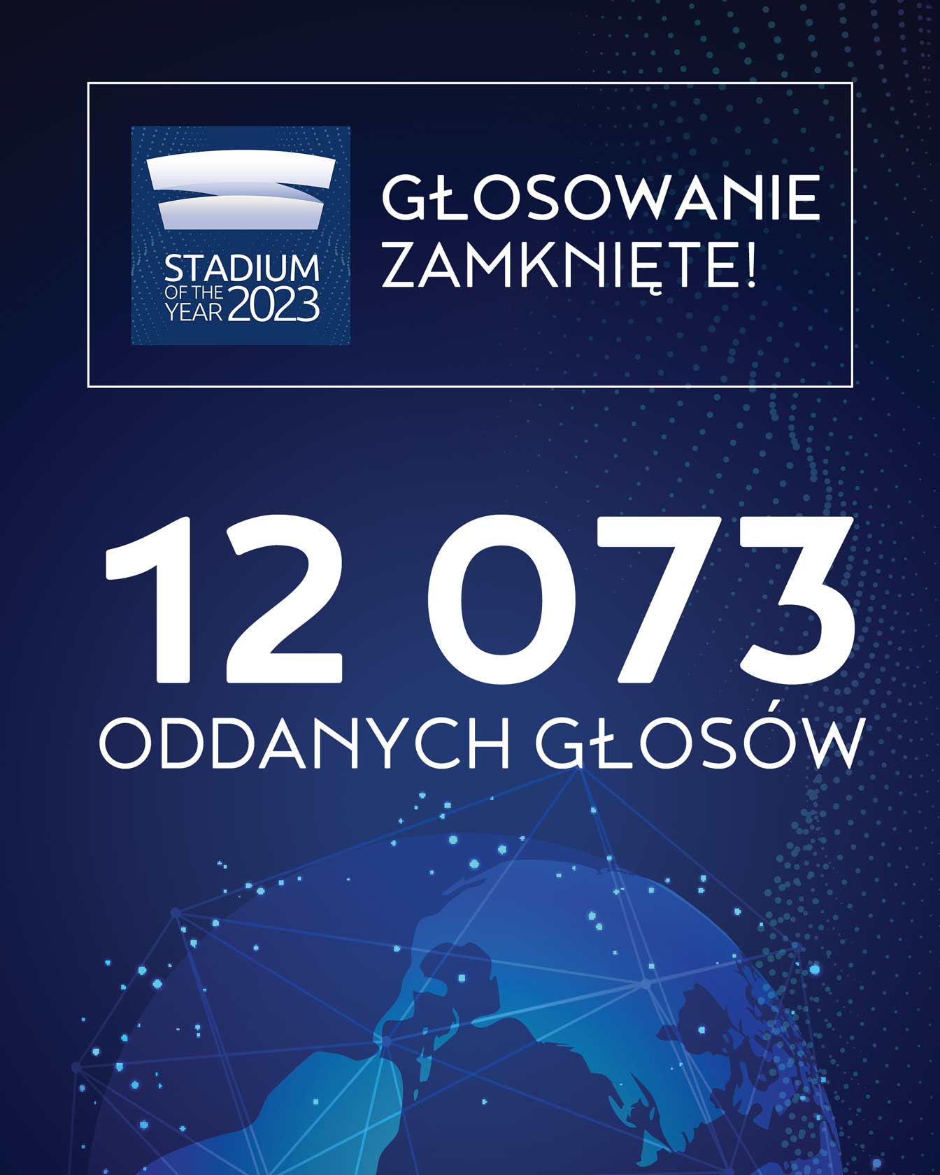 Liczba głosujących w konkursie Stadium of the Year 2023