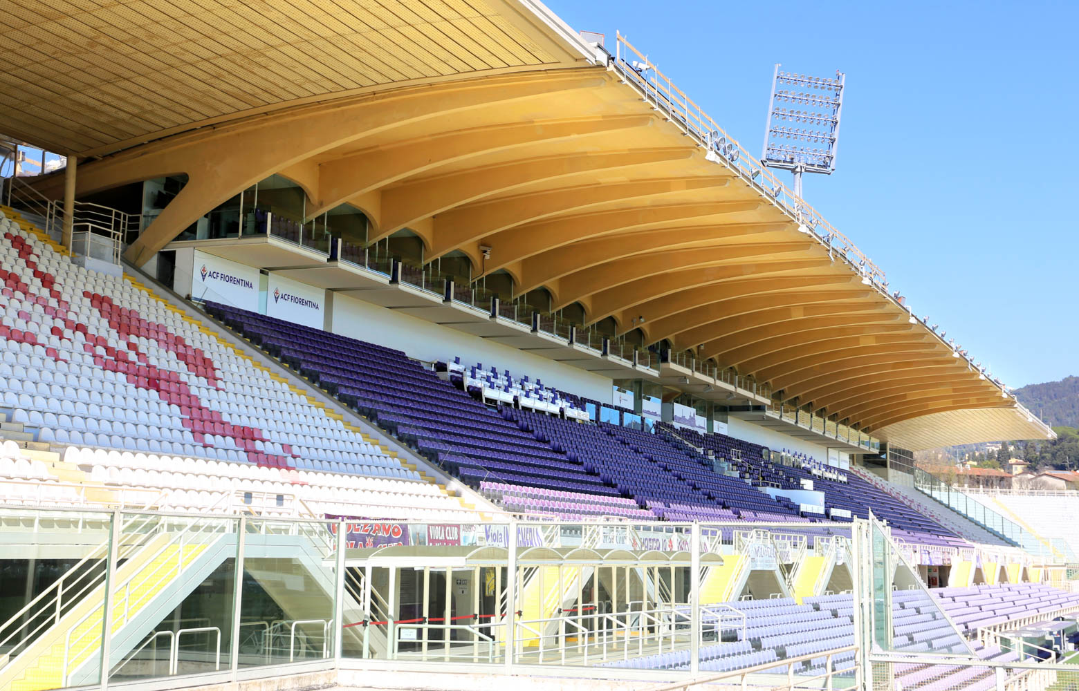 Florence, Italy. 05th Feb, 2023. ACF Fiorentina flag of Artemio