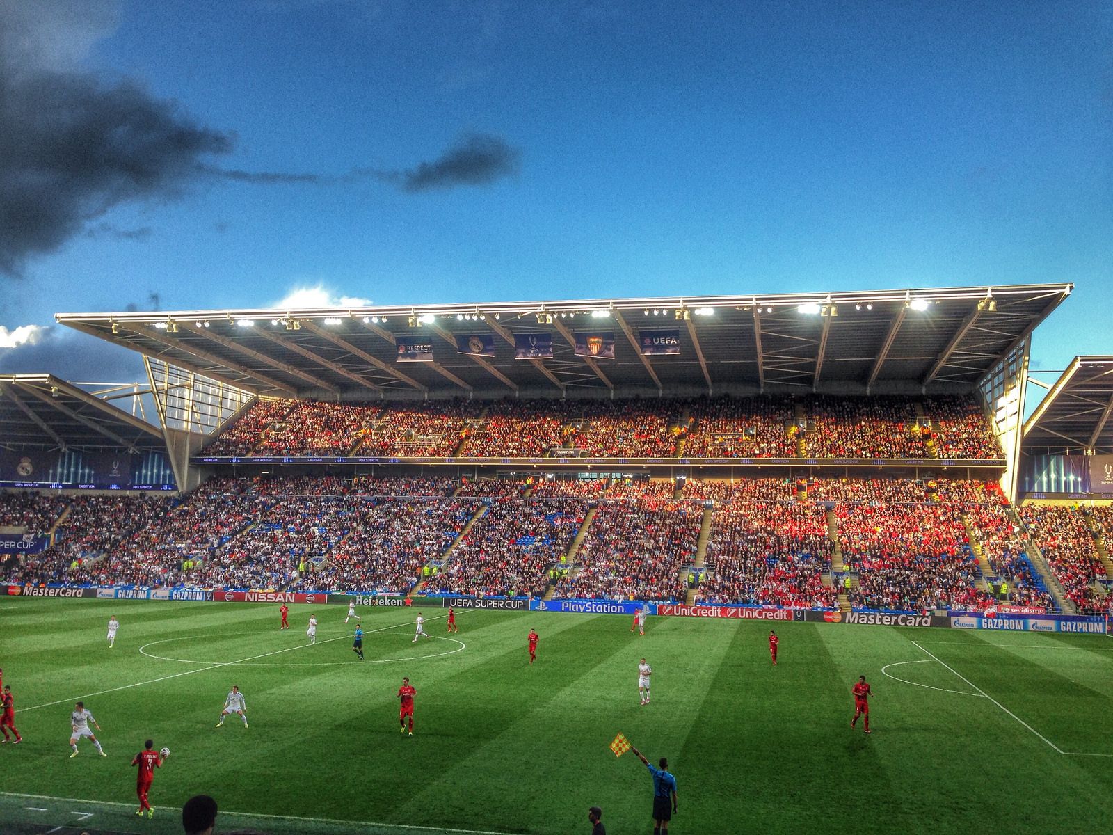 The extended Ninian Stand at Cardiff City Stadium once completed