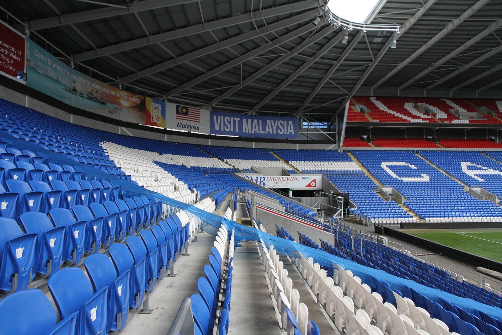 Inside Cardiff City Stadium: Fans get to see new red stand for first time  as Bluebirds hold open training session - Wales Online