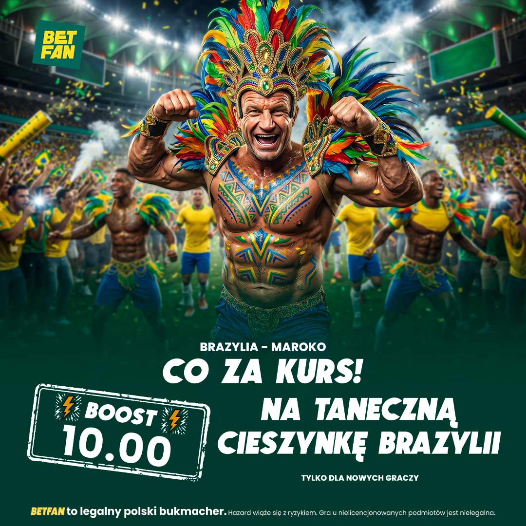 Boost 10.00 na taneczną cieszynkę Brazylii
