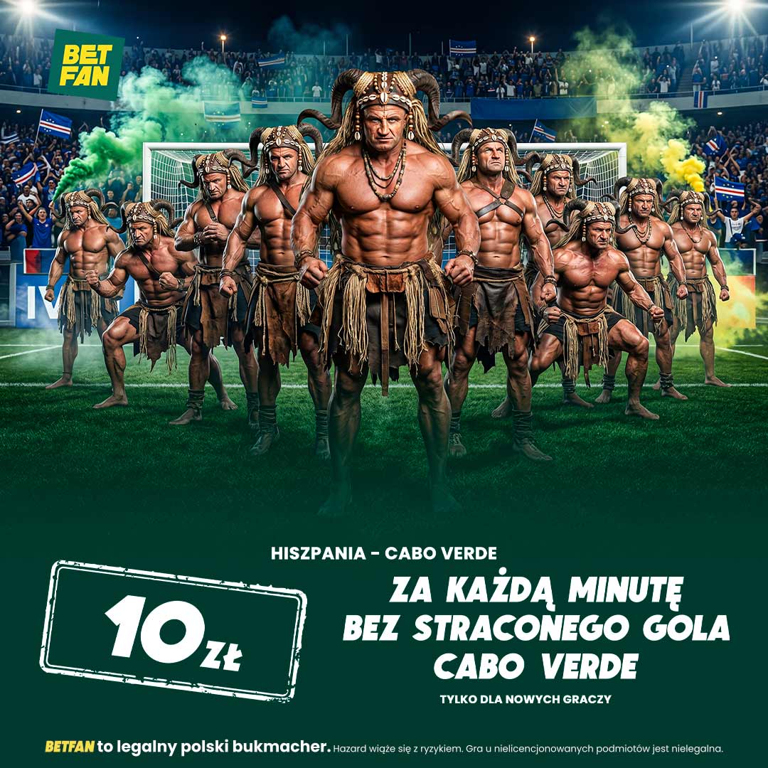 10 ZŁ ZA KAŻDĄ MINUTĘ BEZ STRACONEGO GOLA CABO VERDE