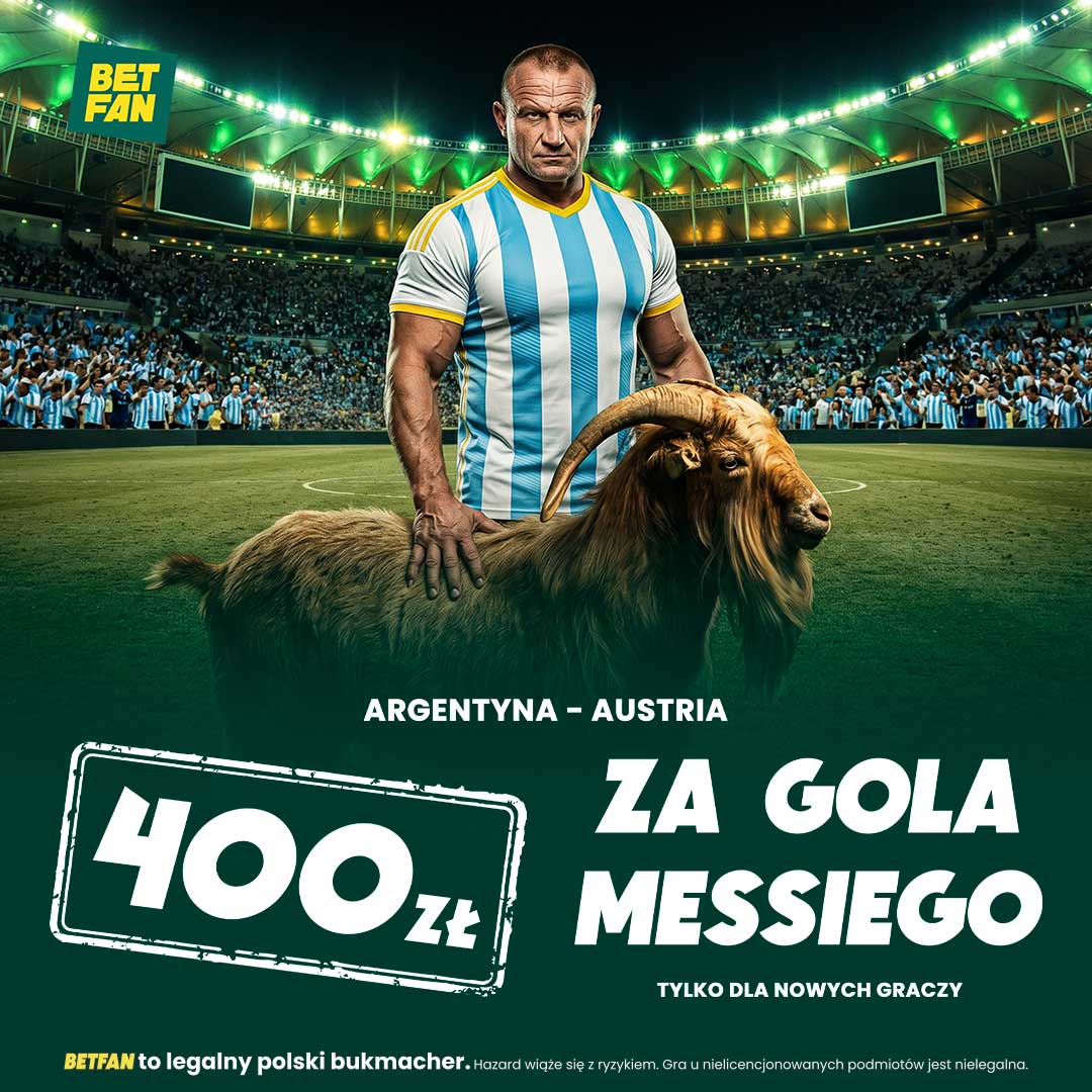 400 zł za gola Messiego z Austrią