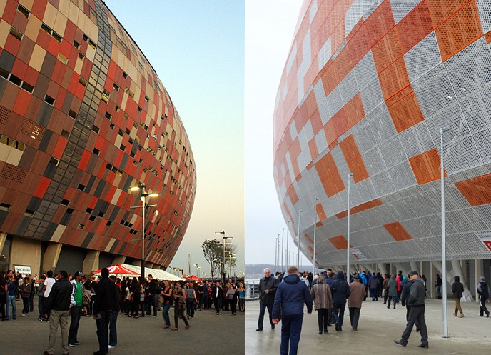 FNB Stadium vs. Mordovia Arena