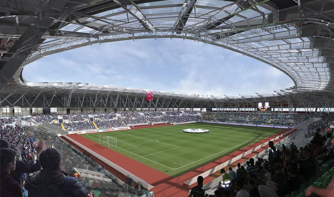 new Karaman municipal stadium in Turkey