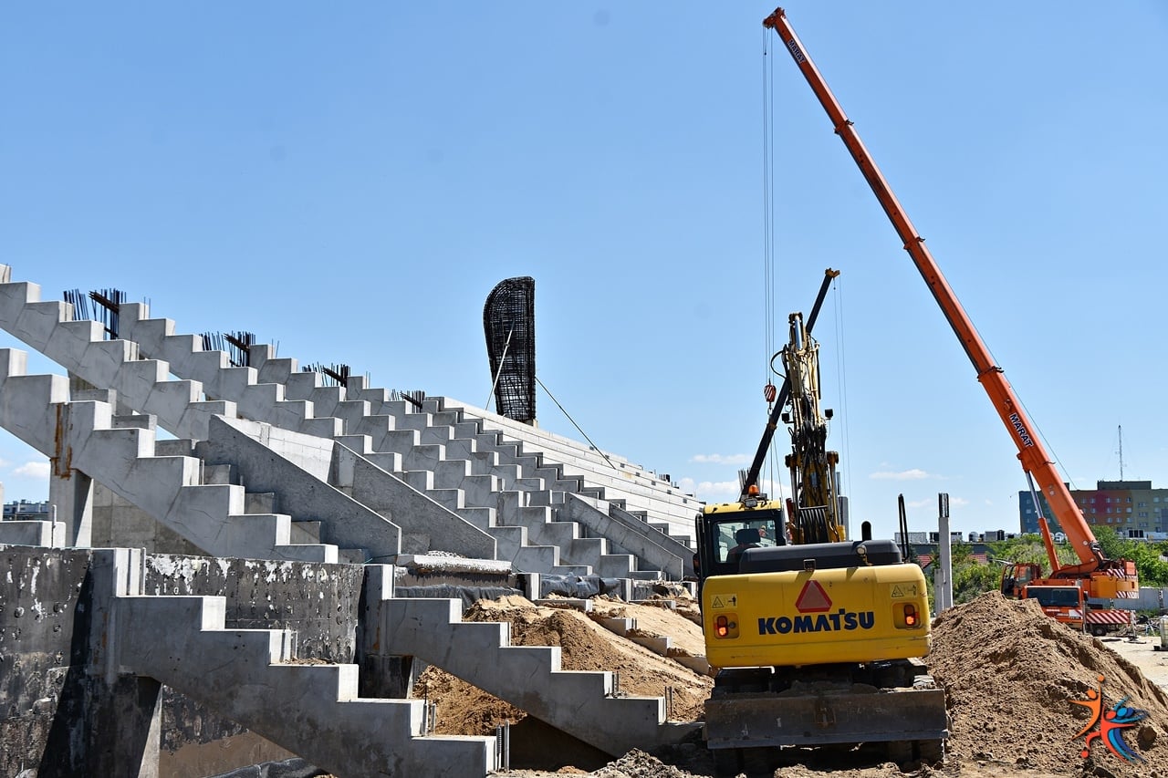 przebudowywany Stadion Radomiaka przy ul. Struga, Radom