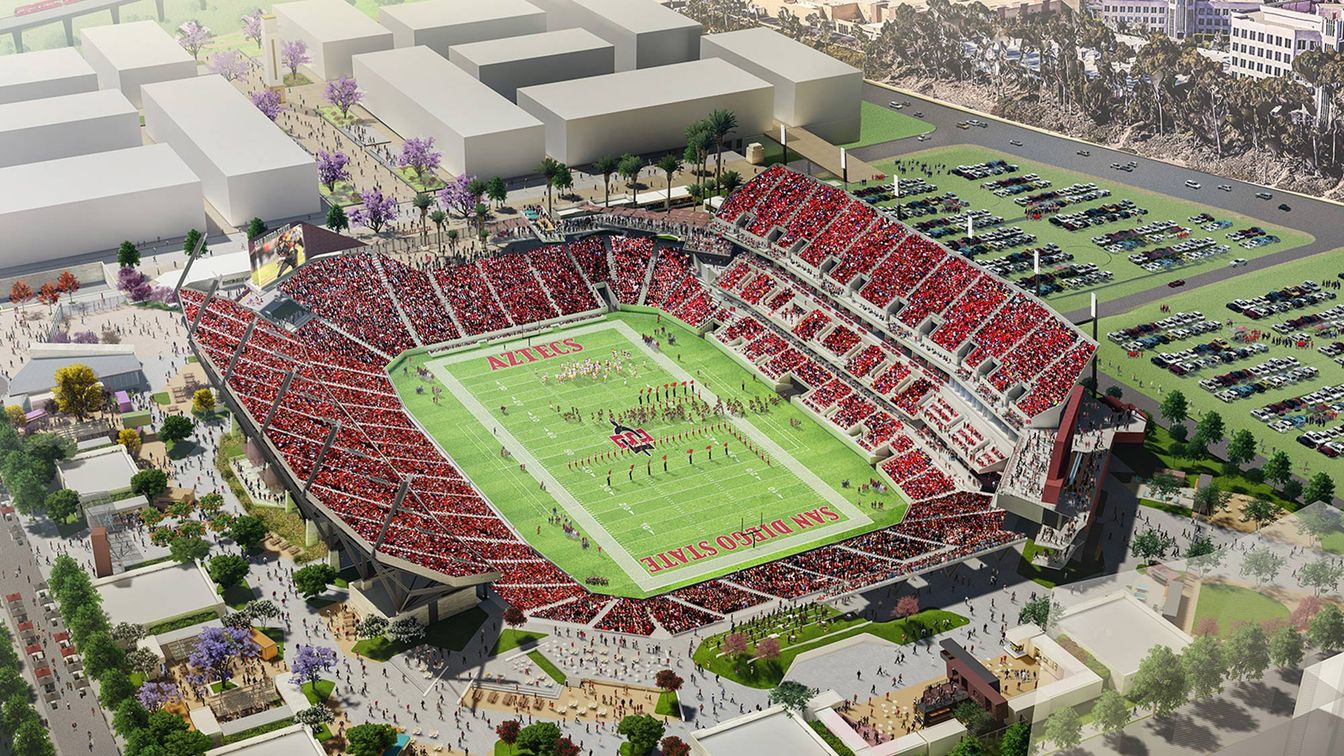 Aztec Stadium, SDSU campus, San Diego