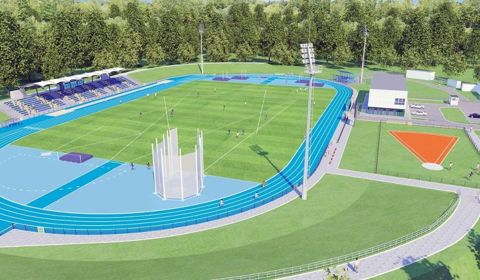 Stadion Miejski w Gubinie - projekt przebudowy