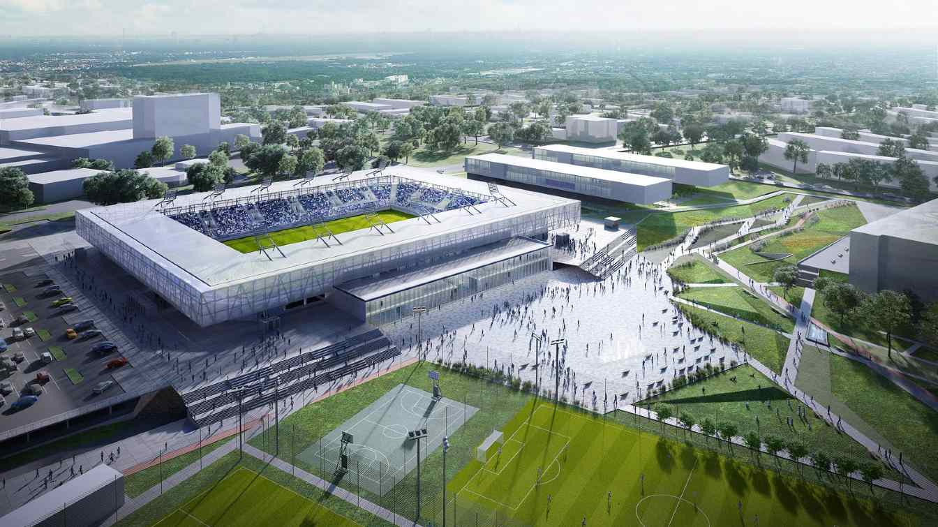 Projekt Stadionu Miejskiego w Olsztynie