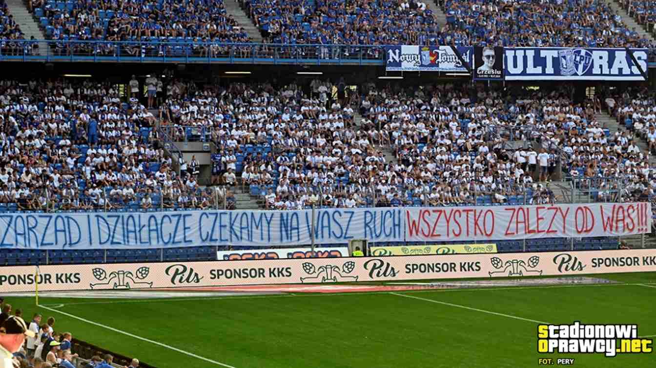 Oprawa kibiców podczas meczu Lech Poznań - Górnik Zabrze