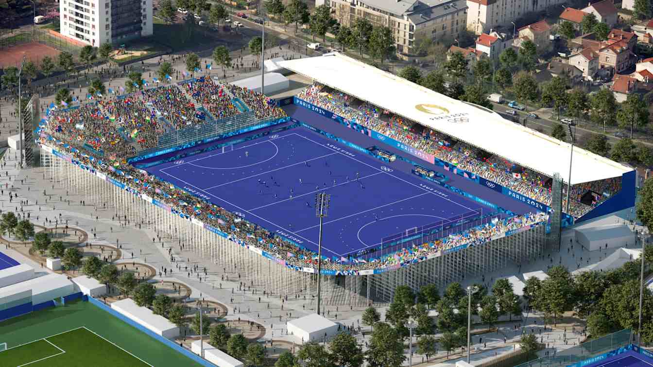 Stadion w Colombes podczas Igrzysk Olimpijskich 2024