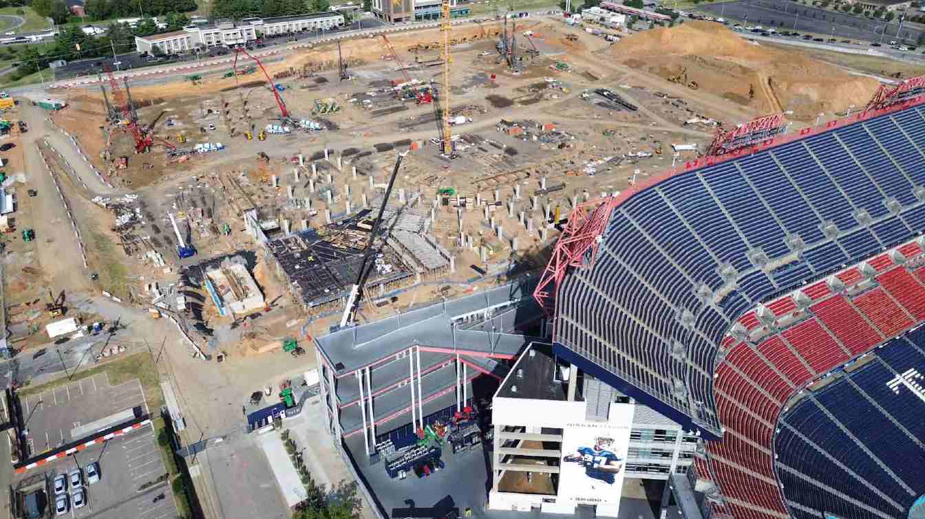 Budowa New Nissan Stadium