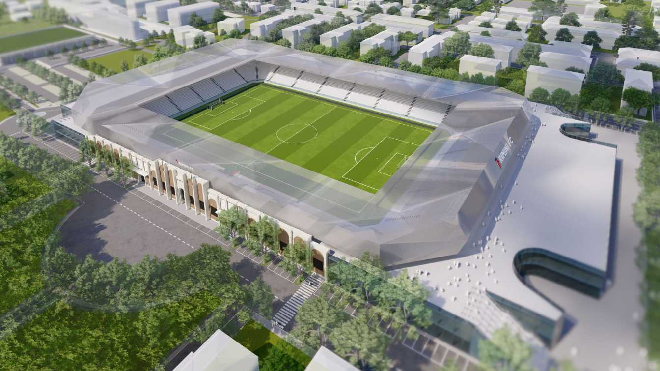 Projekt stadionu w Rimini