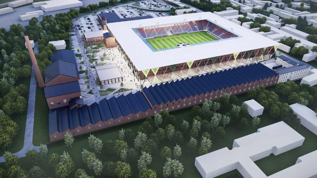 Projekt Stadionu Raków Częstochowa