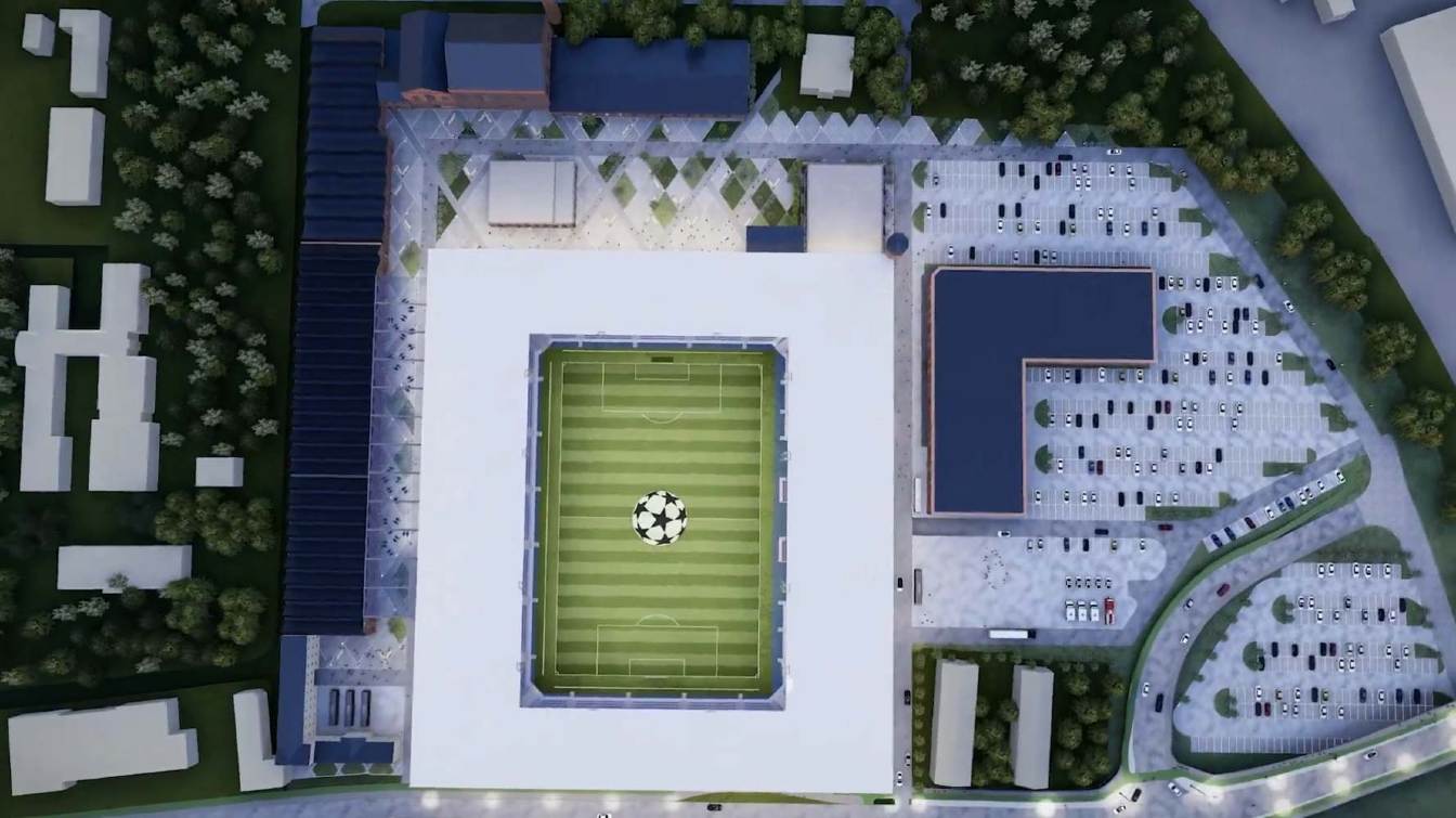 Projekt Stadionu Raków Częstochowa