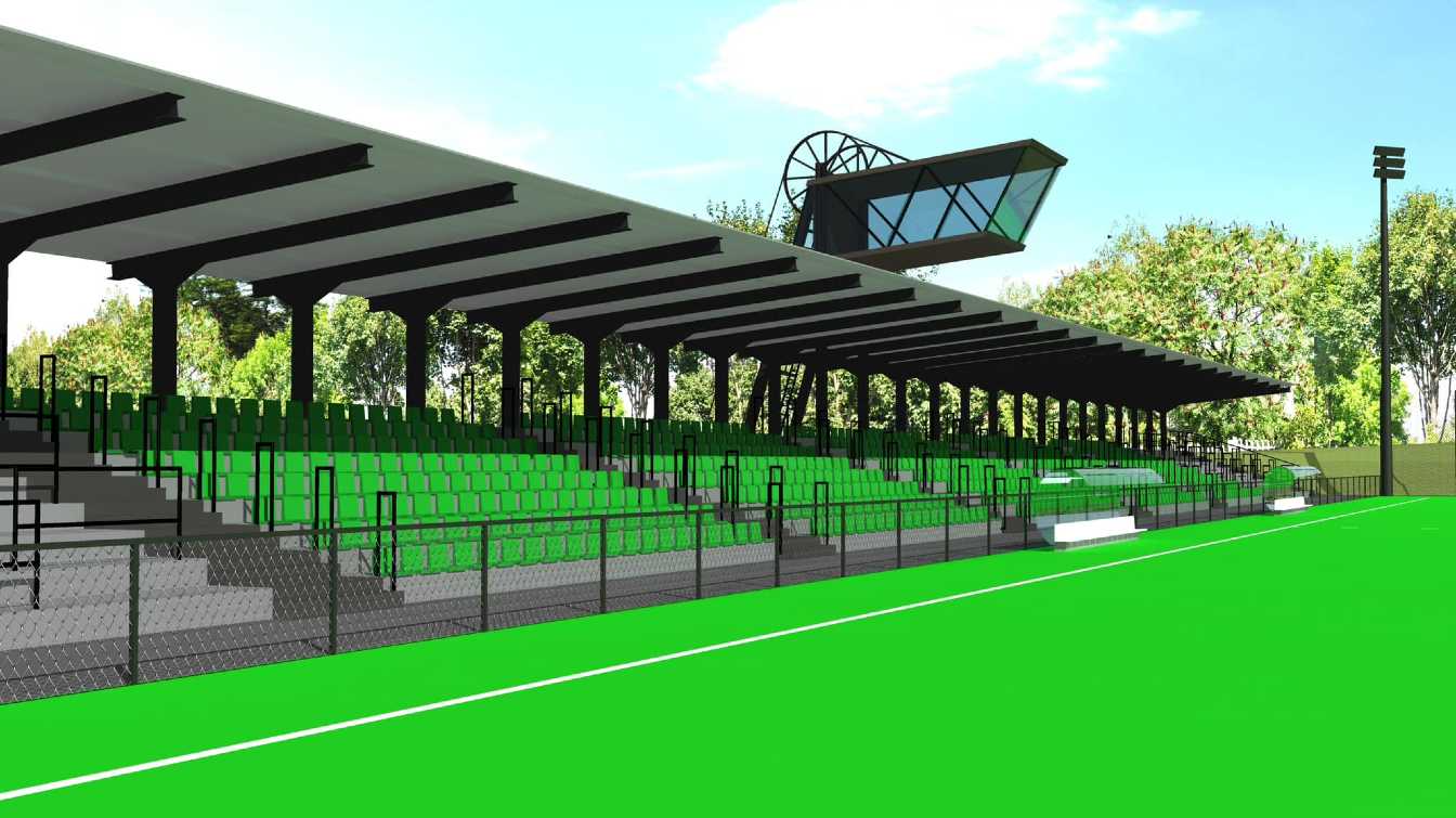 Projekt stadionu Górnika Piaski