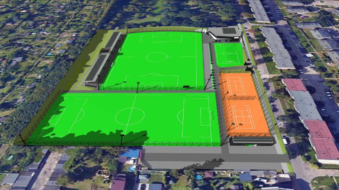 Projekt stadionu Górnika Piaski