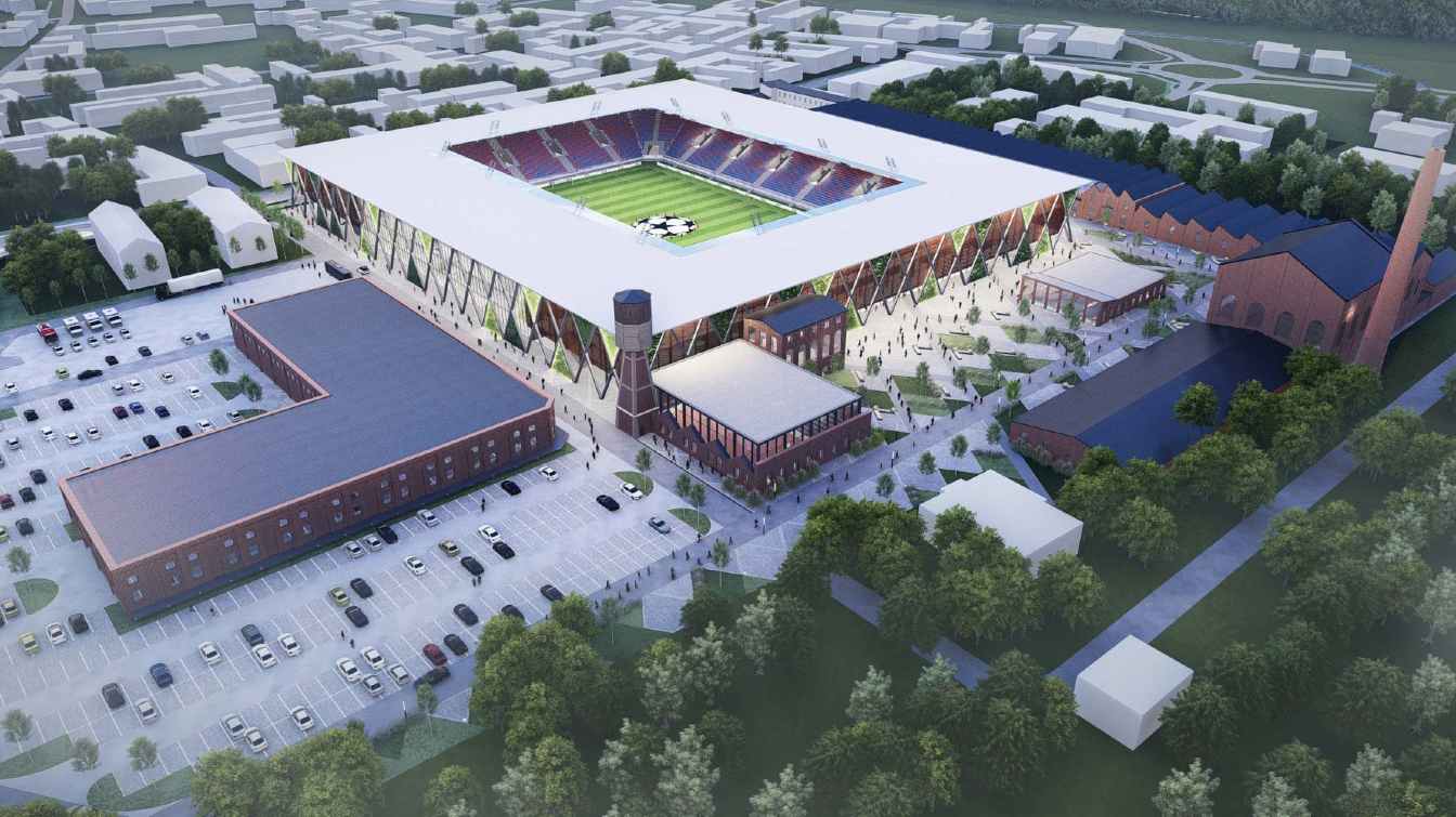 Projekt Stadionu Raków Częstochowa