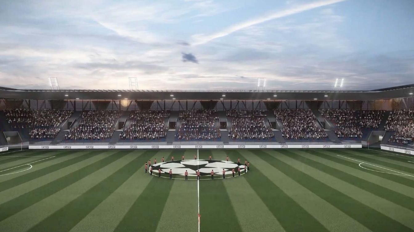 Projekt Stadionu Raków Częstochowa