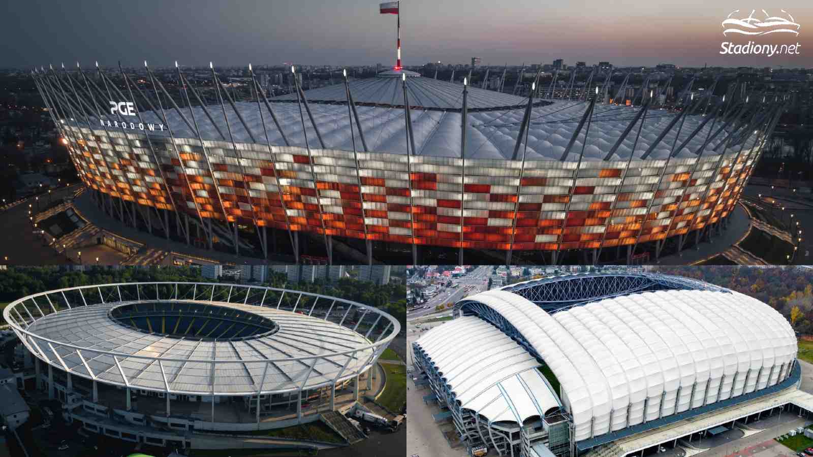 Stadiony, które najprawdopodobniej będą organizować mecze reprezentacji Polski w 2025 roku