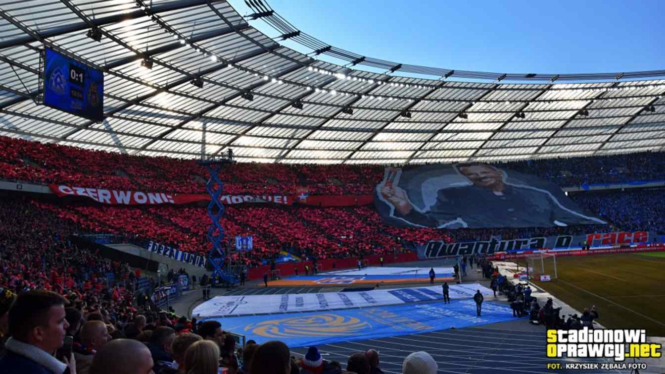 Oprawa na meczu Ruch Chorzów – Wisła Kraków