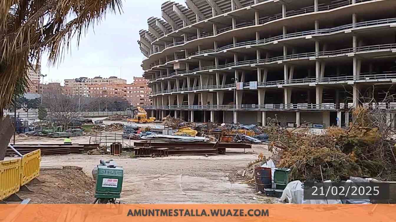 Trwające obecnie prace przygotowawcze na Nou Mestalla obejmują przede wszystkim naprawę uszkodzeń w strukturze.