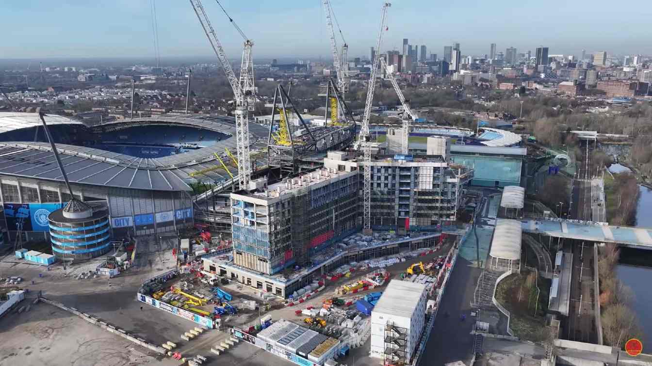 Budowa Etihad Stadium (City of Manchester Stadium / Eastlands)