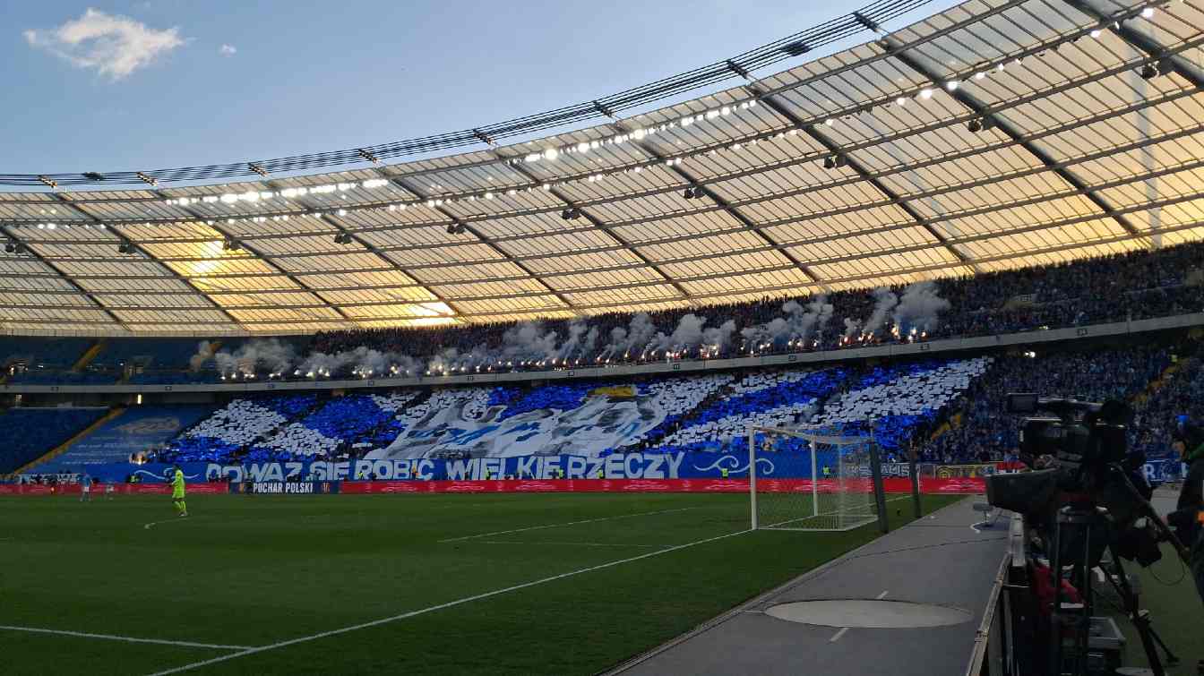 Oprawa podczas meczu Ruch Chorzów - Legia Warszawa