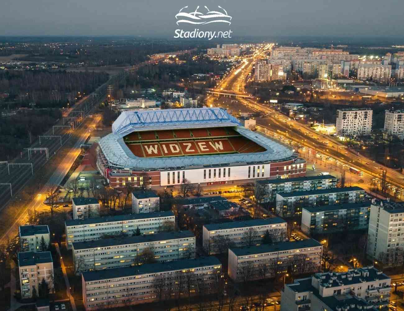 Wizualizacja rozbudowy trybuny C na stadionie Widzewa Łódź