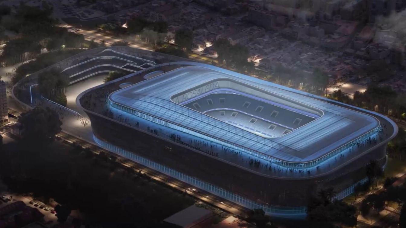 Nowa La Rosaleda będzie miała pojemność około 45 000 miejsc.