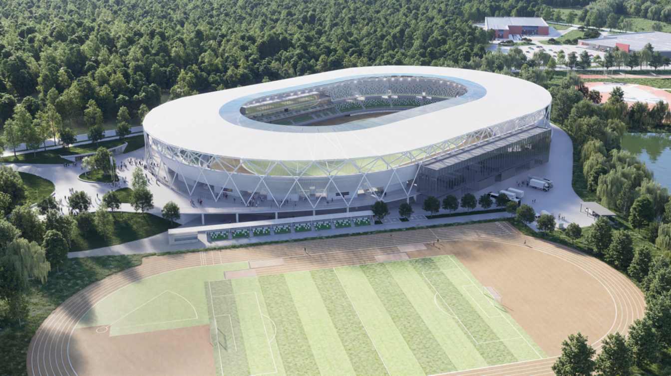 Projekt stadionu w Rybniku