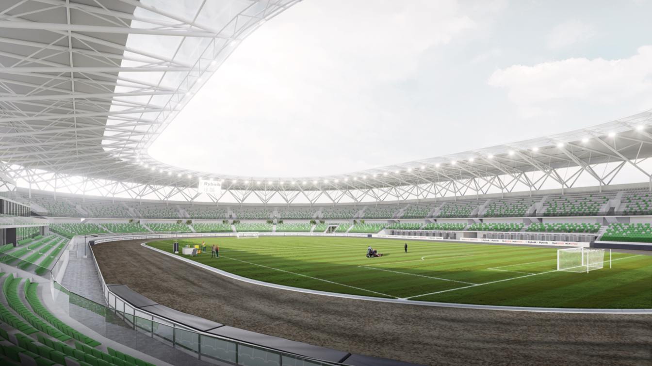 Projekt stadionu w Rybniku