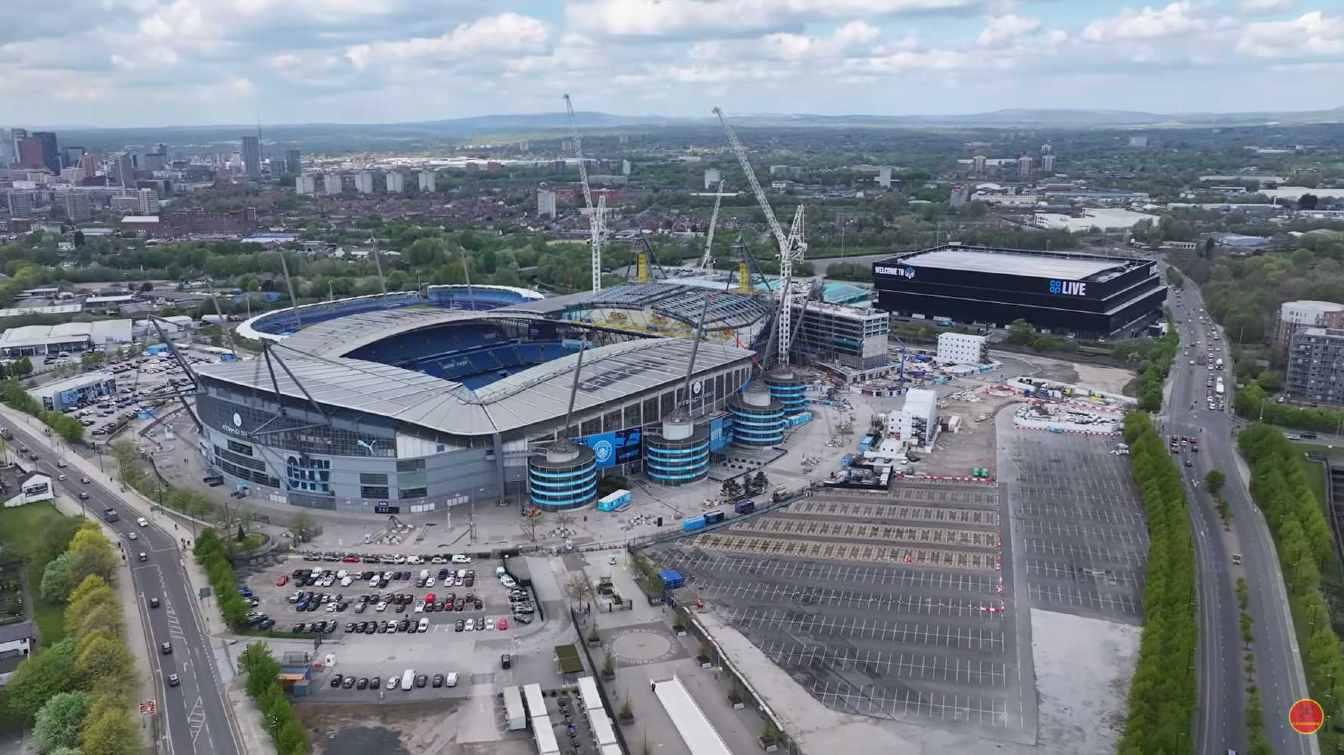 Budowa Etihad Stadium (City of Manchester Stadium / Eastlands)